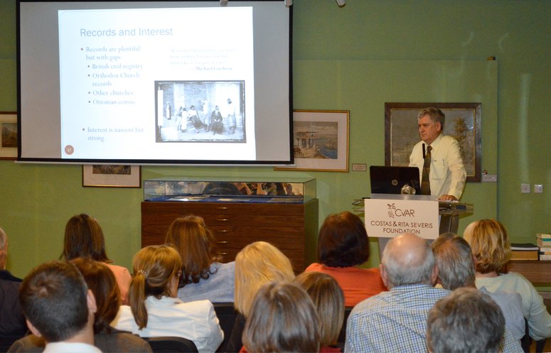 3.  An american genealogist in Cyprus by Matt Ellsworth - 18.4.18  Events - Lecture - Geneaologist - Matt Ellsworth - CVAR - Nicosia 20180418 5.jpg