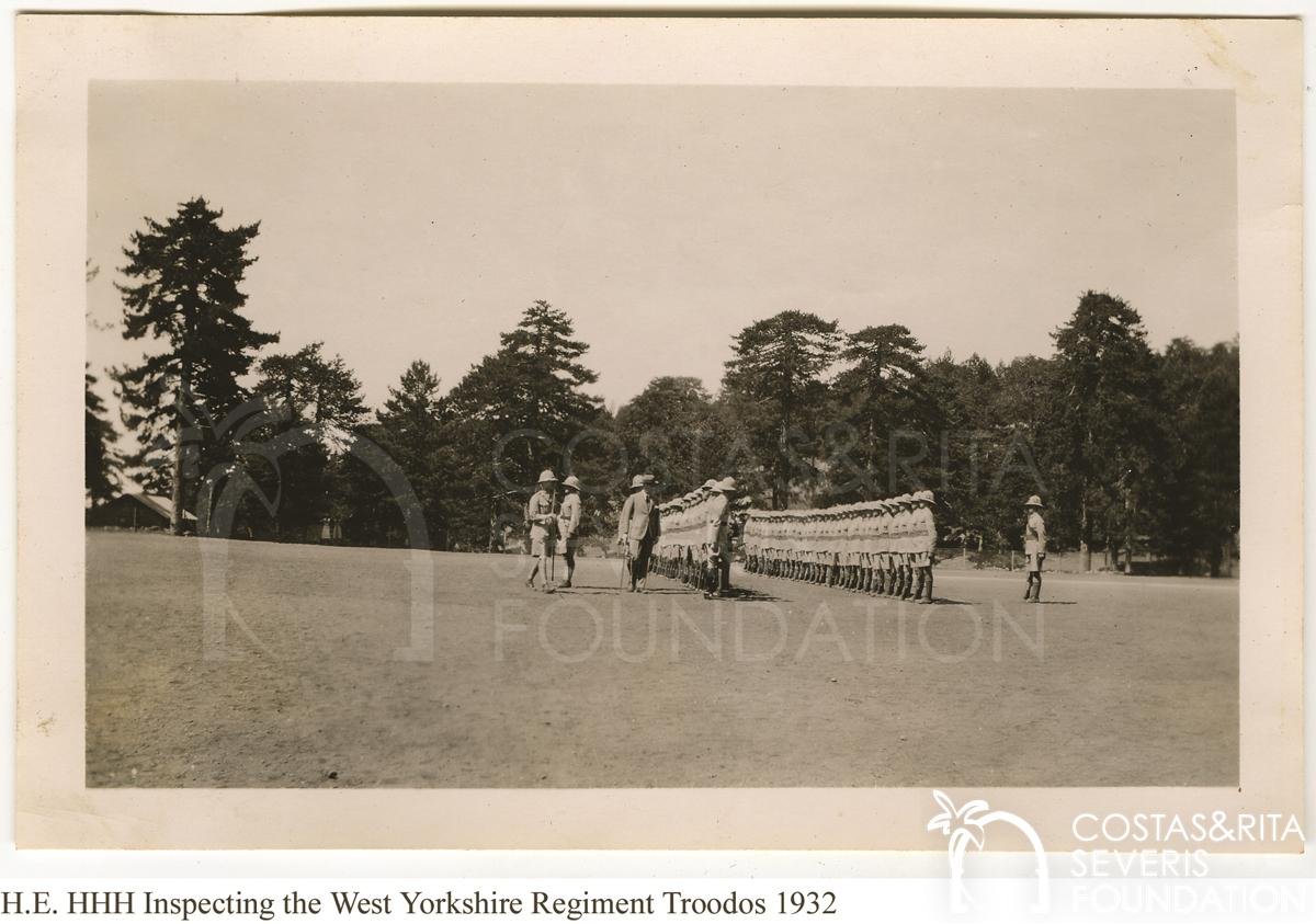 H.E HHH Inspecting the west Yorkshire Regiment Troodos 1932-pht_HHH_125