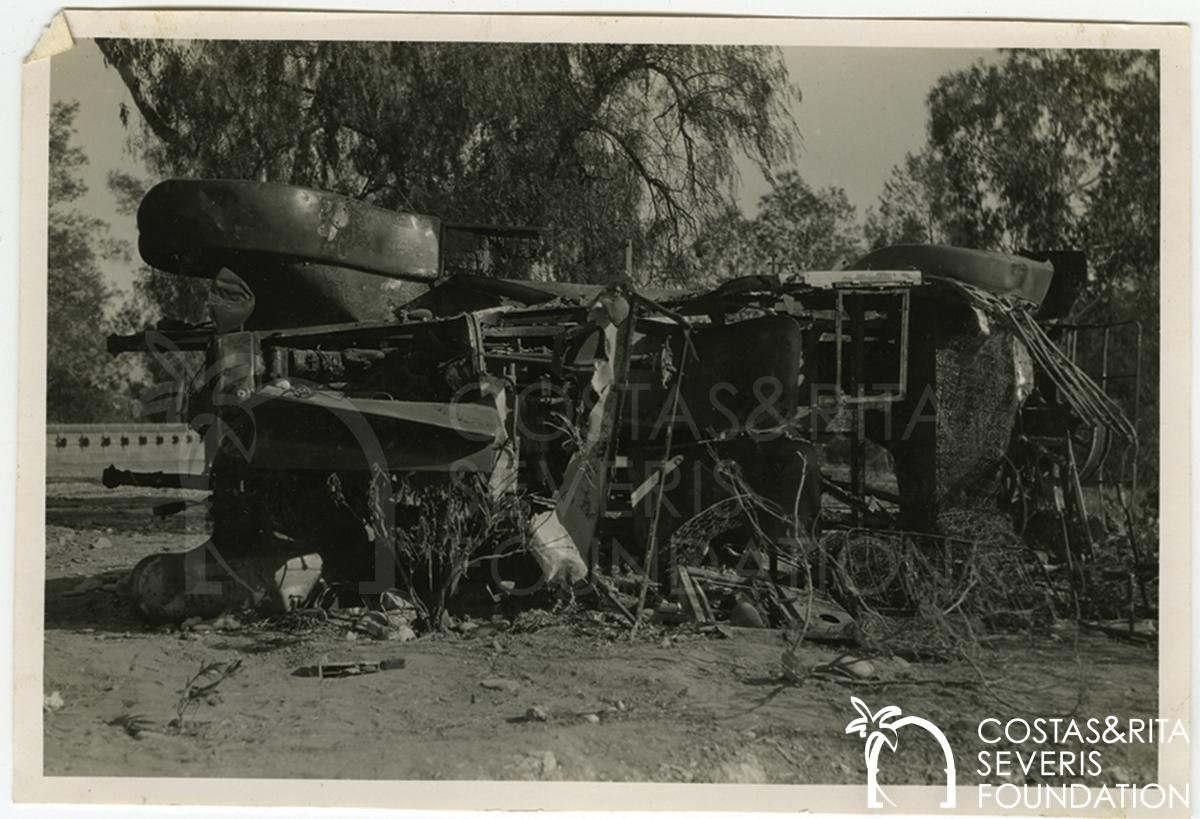 Ronald Storrs burnt car, 1931-pht_HHH_170