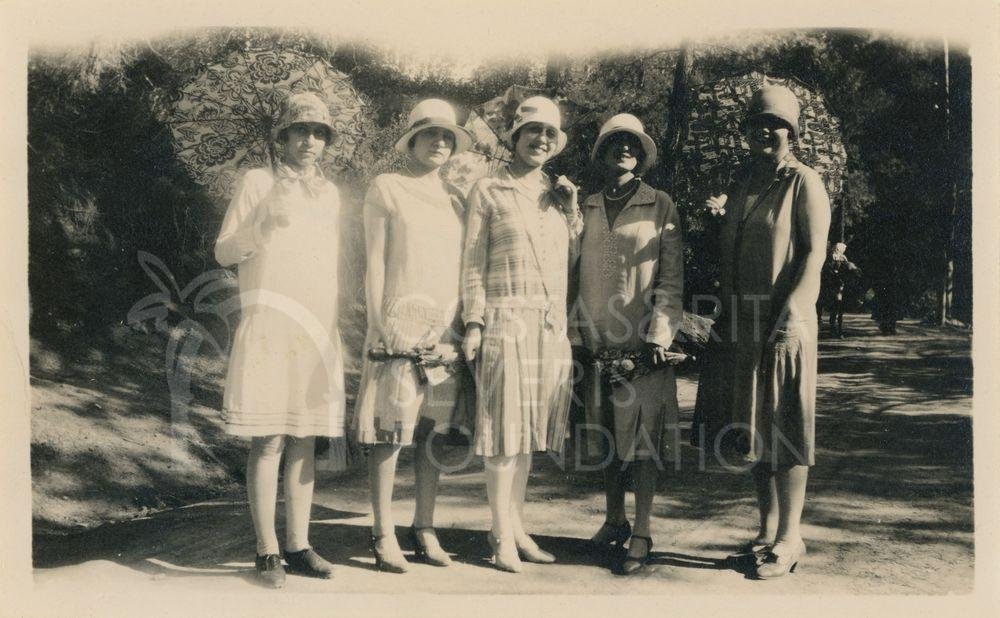 Group posing on a dirt road-pht_CP_0074