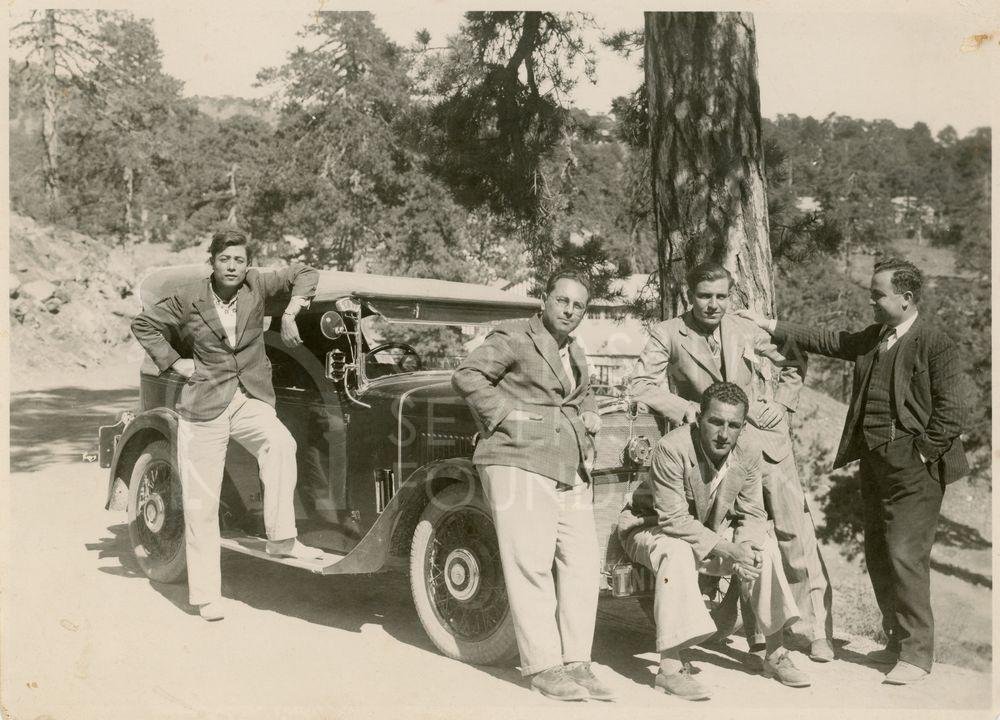 Men posing with car-pht_CP_0157