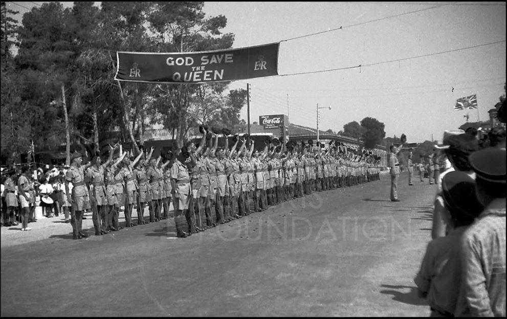 Three cheers for the Queen! The soldiers raise their hats-pht_RC_083