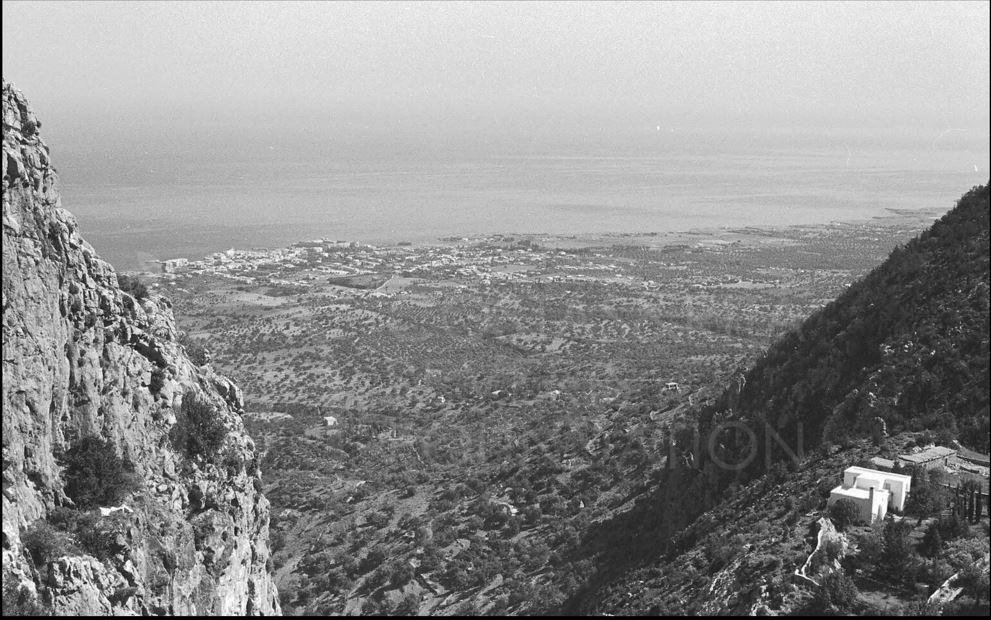 On the left of the picture Kyrenia can be seen with its harbour and castle-pht_RC_134