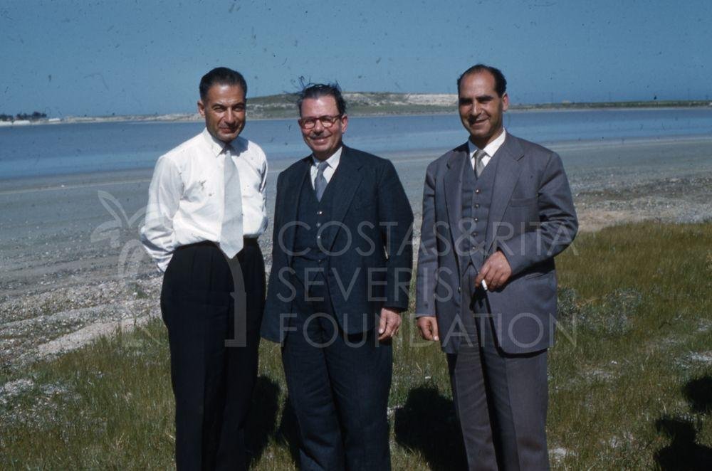 Three men at Larnaca Salt Lake-pht_TEB_0261